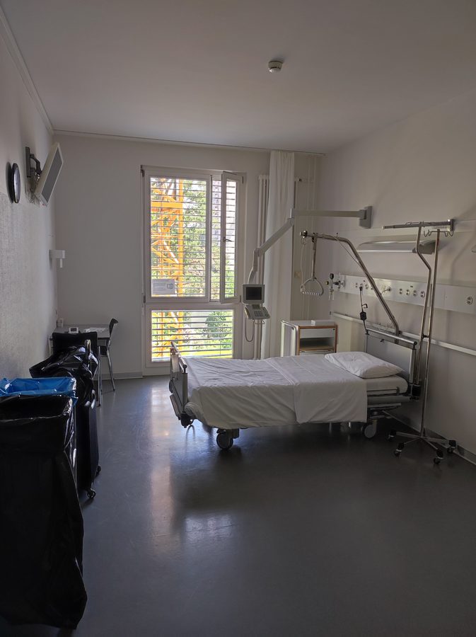 Isolationszimmer im Universitätsspital Zürich
